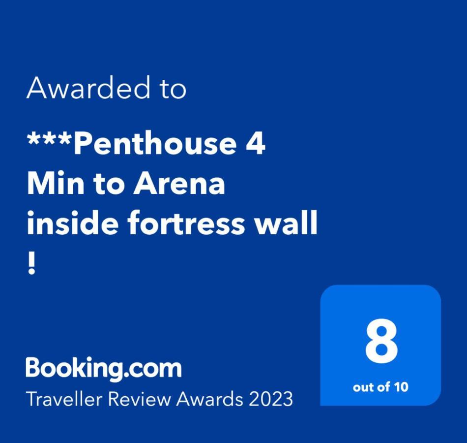 ***Penthouse 4 Min To Arena Inside Fortress Wall ! Verona Exterior foto